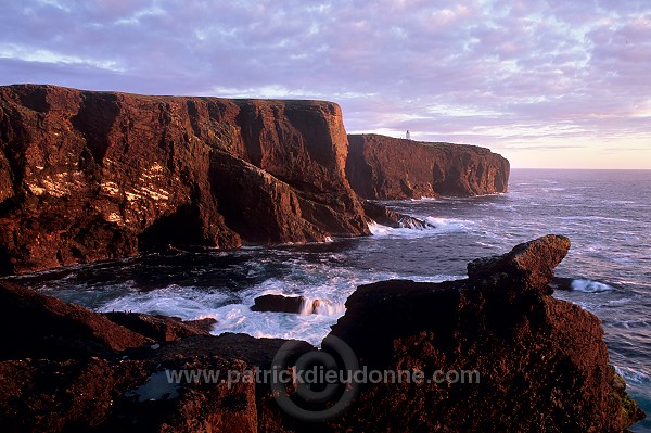 Eshaness basalt cliffs, Shetland, Scotland. -  Falaises basaltiques d'Eshaness  13557