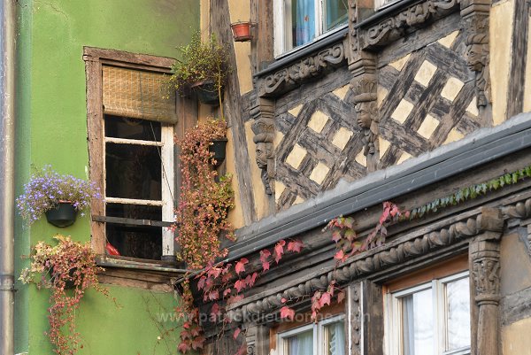 Strasbourg, maisons anciennes (old houses facades), Alsace, France - FR-ALS-0095