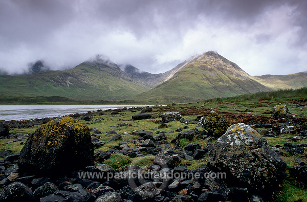 Cuillins: rain clouds, Skye, Scotland -  Cuillins, Ecosse - 1932