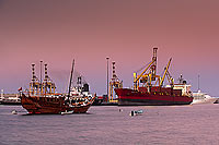 Muscat, Mutrah harbour at dusk - Port de Mutrah (Mascate) Oman (OM10487)
