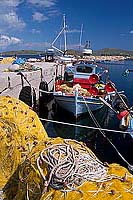 Greece, Lesvos: fishing boat, Sigri - Lesbos: Sigri  11419