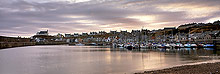 Findochty harbour at sunset, Morayshire, Scotland - Port de Findochty, Morayshire, Ecosse  17314