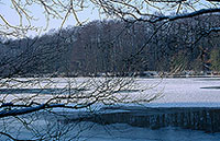 La Moselle prise par les glaces en hiver, près de Toul, France - 17133 La Moselle prise par les glaces en hiver, près de Toul, France - 17133