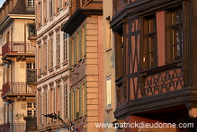 Strasbourg, maisons anciennes (old houses facades), Alsace, France - FR-ALS-0098