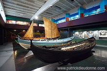 Rowing boats, Historical Museum, Torshavn, Faroes - Bateaux traditionnels, iles Feroe - FER602
