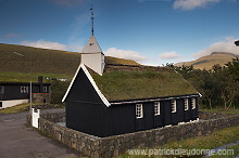 Hvalvik church, Streymoy, Faroe islands - Eglise de Hvalvik, iles Feroe - FER683