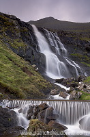 Laksa waterfall, Eysturoy, Faroe islands - Cascade, Eysturoy, iles Feroe - FER249