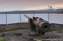 British gun, Nes, Faroe islands - Canon anglais, Nes, iles Feroe - FER712